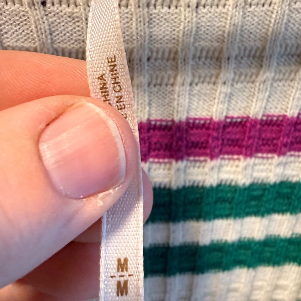 Free People Cream Stripe Knit Sweater - Picture 3 of 7